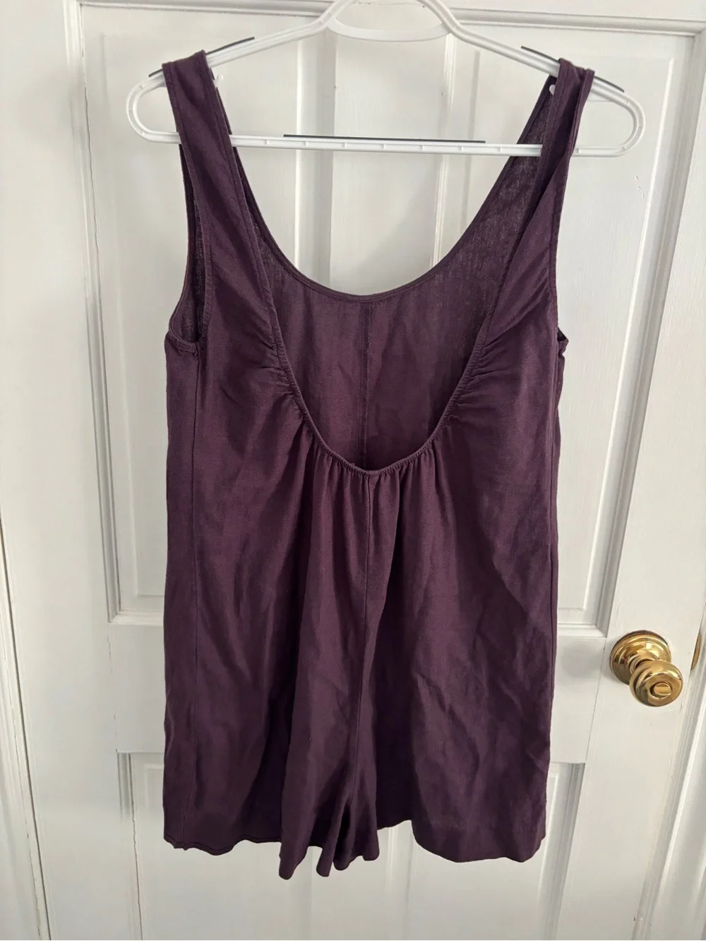 Mango Plum low back Romper